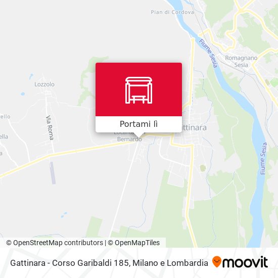 Mappa Gattinara - Corso Garibaldi  185