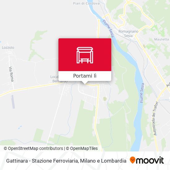 Mappa Gattinara - Stazione Ferroviaria