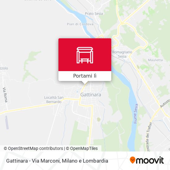 Mappa Gattinara - Via Marconi