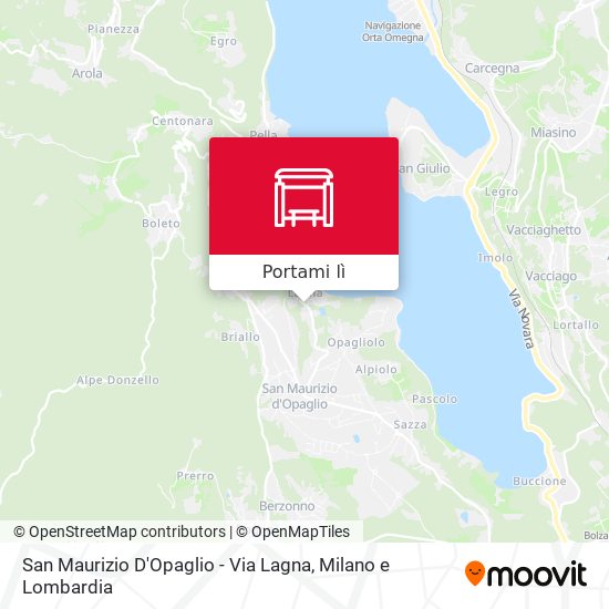 Mappa San Maurizio D'Opaglio - Via Lagna