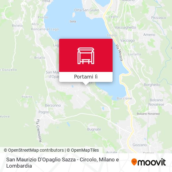 Mappa San Maurizio D'Opaglio Sazza - Circolo