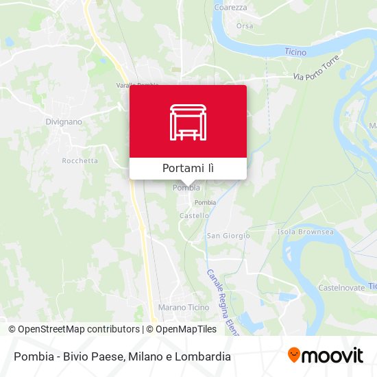 Mappa Pombia - Bivio Paese