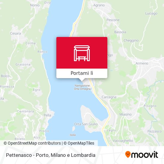 Mappa Pettenasco - Porto