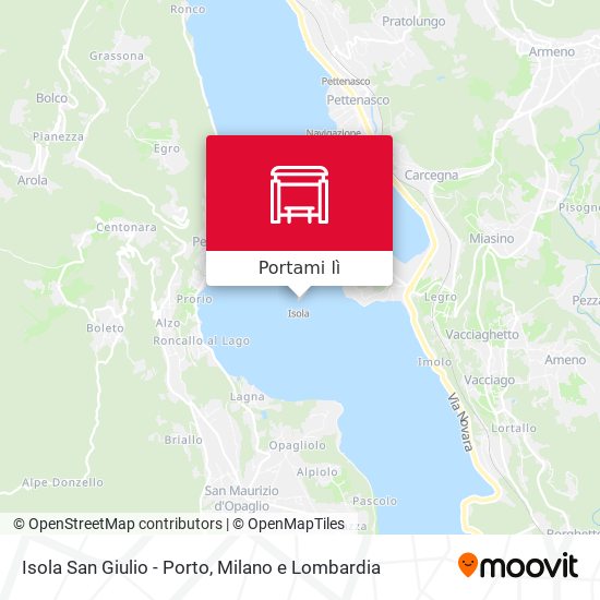 Mappa Isola San Giulio - Porto