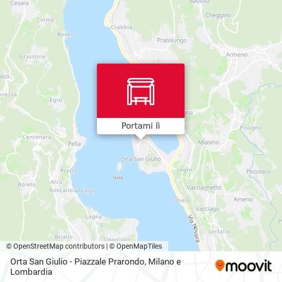 Mappa Orta San Giulio - Piazzale Prarondo