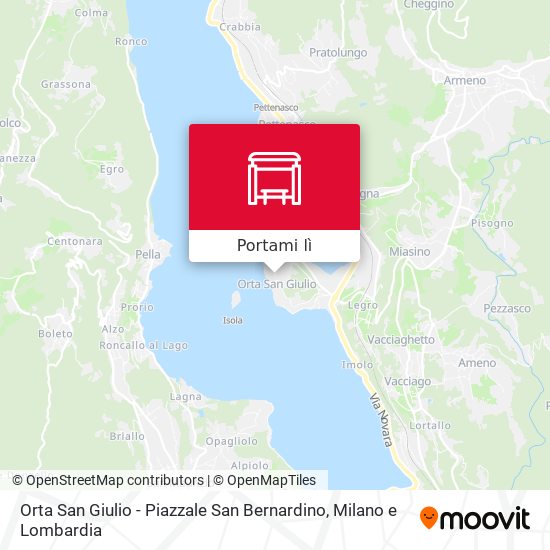 Mappa Orta San Giulio - Piazzale San Bernardino