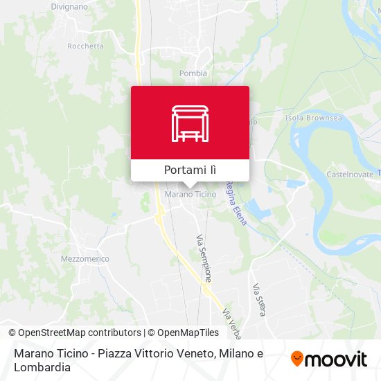 Mappa Marano Ticino - Piazza Vittorio Veneto