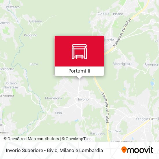 Mappa Invorio Superiore - Bivio