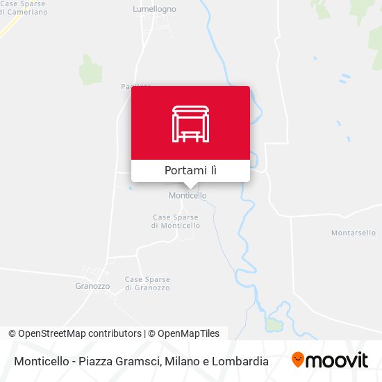 Mappa Monticello - Piazza Gramsci