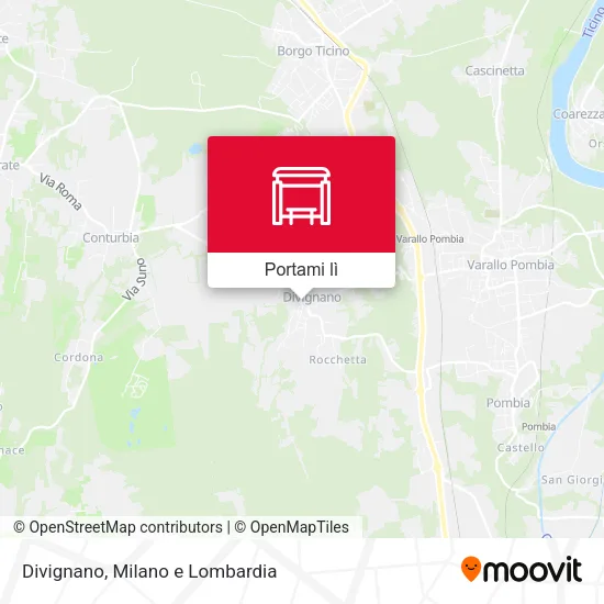 Mappa Divignano