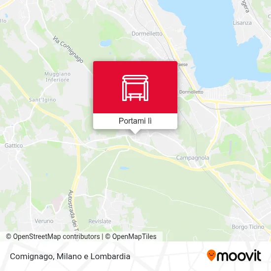 Mappa Comignago