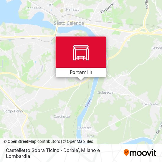 Mappa Castelletto Sopra Ticino - Dorbie'