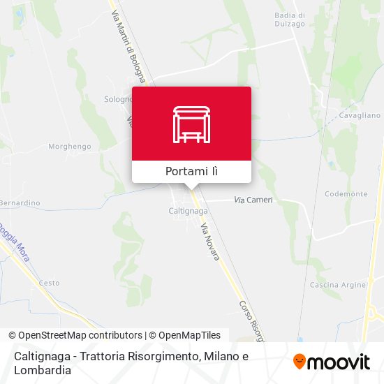 Mappa Caltignaga - Trattoria Risorgimento