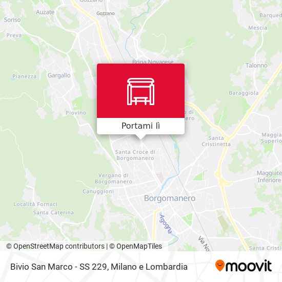 Mappa Bivio San Marco - SS 229