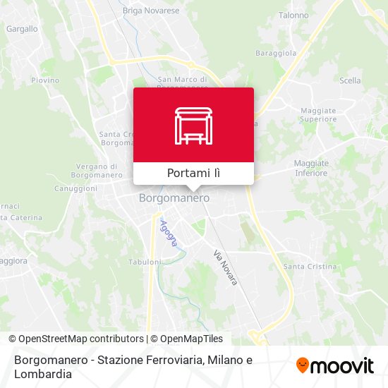 Mappa Borgomanero - Stazione Ferroviaria