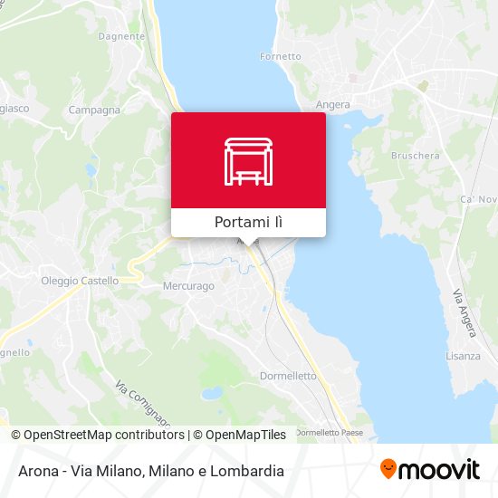 Mappa Arona - Via Milano