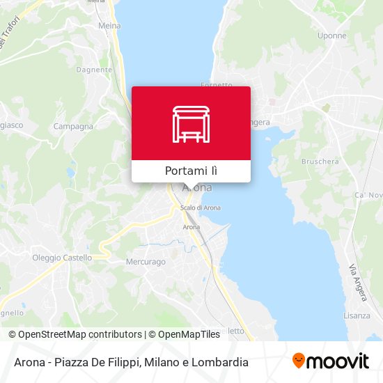 Mappa Arona - Piazza De Filippi