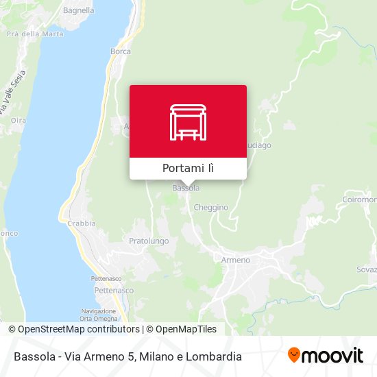 Mappa Bassola - Via Armeno  5