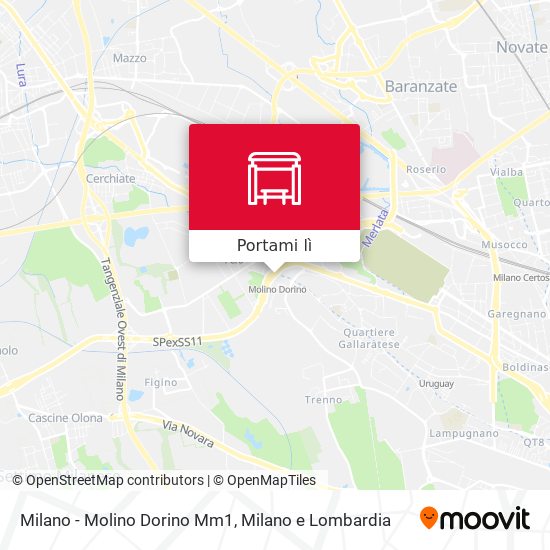 Mappa Milano - Molino Dorino Mm1