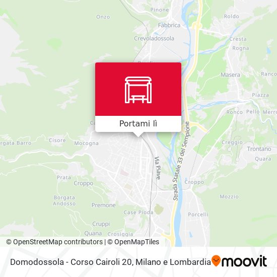 Mappa Domodossola - Corso Cairoli  20