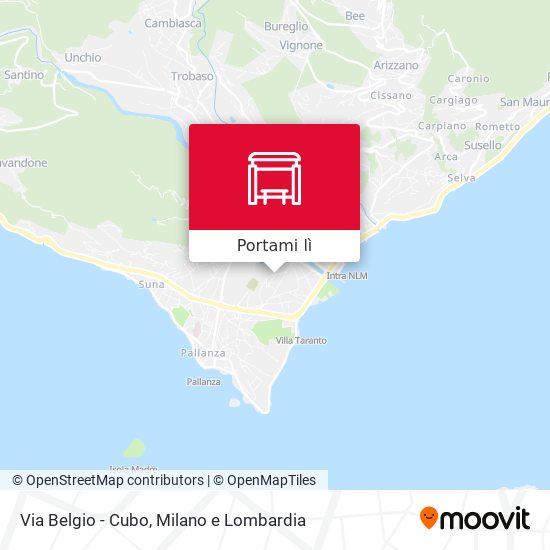Mappa Via Belgio - Cubo