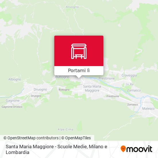 Mappa Santa Maria Maggiore - Scuole Medie