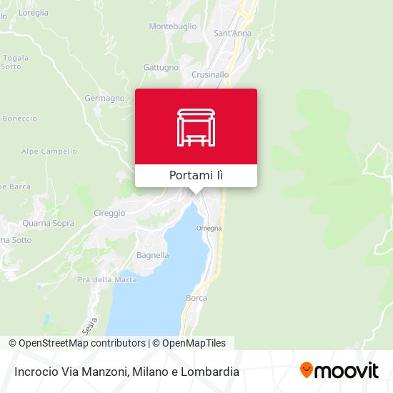 Mappa Incrocio Via Manzoni