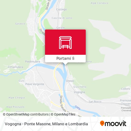 Mappa Vogogna - Ponte Masone