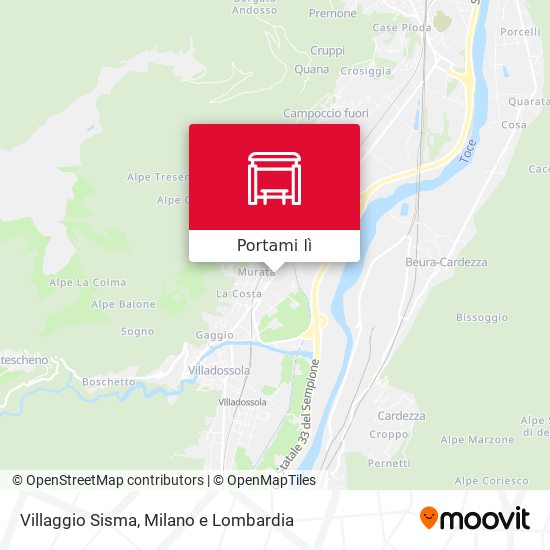 Mappa Villaggio Sisma