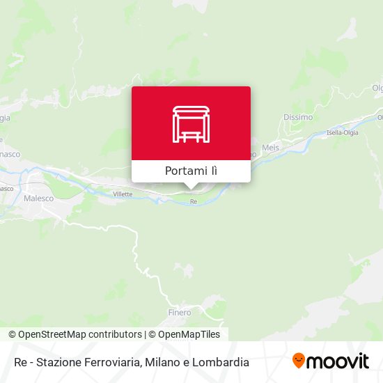 Mappa Re - Stazione Ferroviaria