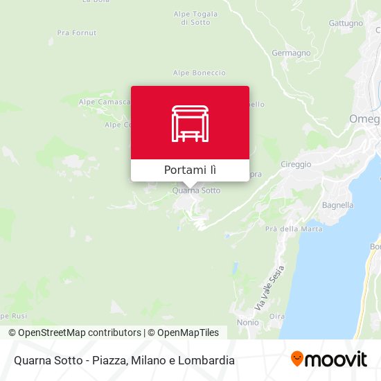 Mappa Quarna Sotto - Piazza