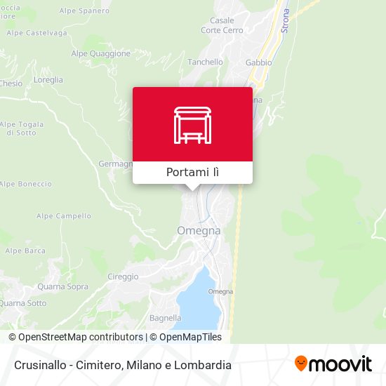 Mappa Crusinallo - Cimitero