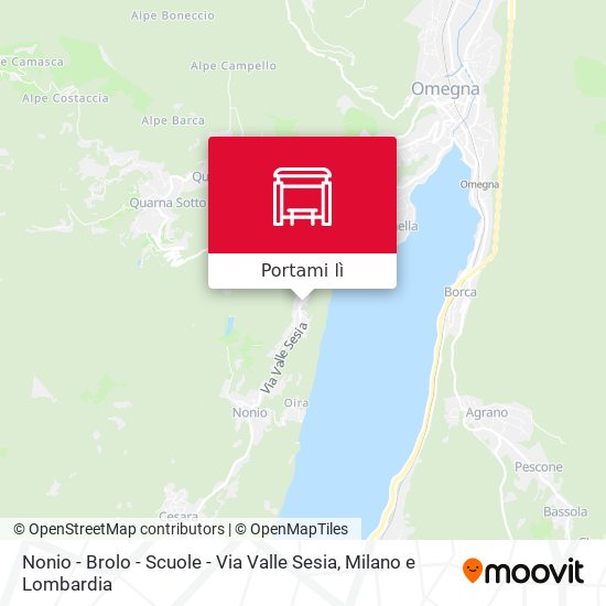 Mappa Nonio - Brolo - Scuole - Via Valle Sesia