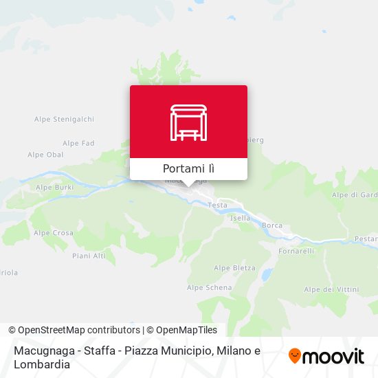 Mappa Macugnaga - Staffa - Piazza Municipio