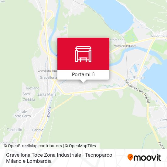 Mappa Gravellona Toce Zona Industriale - Tecnoparco
