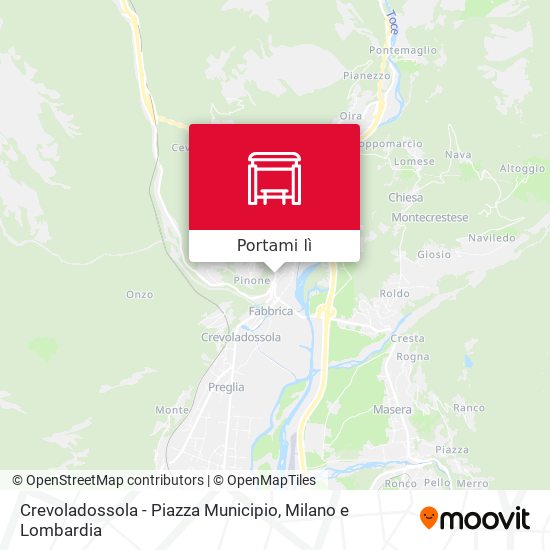 Mappa Crevoladossola - Piazza Municipio