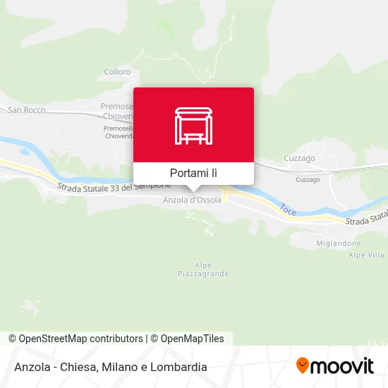 Mappa Anzola - Chiesa