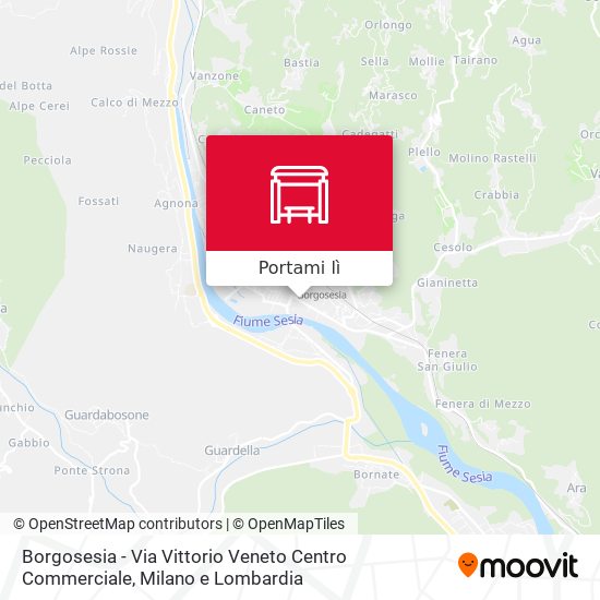 Mappa Borgosesia - Via Vittorio Veneto Centro Commerciale