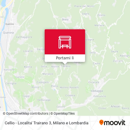 Mappa Cellio - Localita' Trairano  3