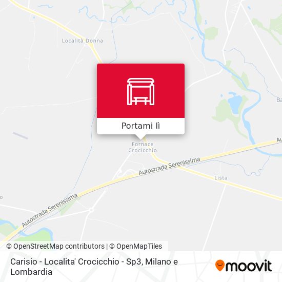 Mappa Carisio - Localita' Crocicchio - Sp3