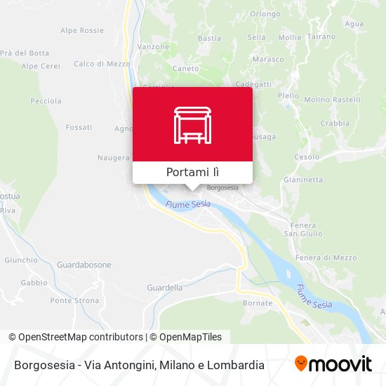 Mappa Borgosesia - Via Antongini