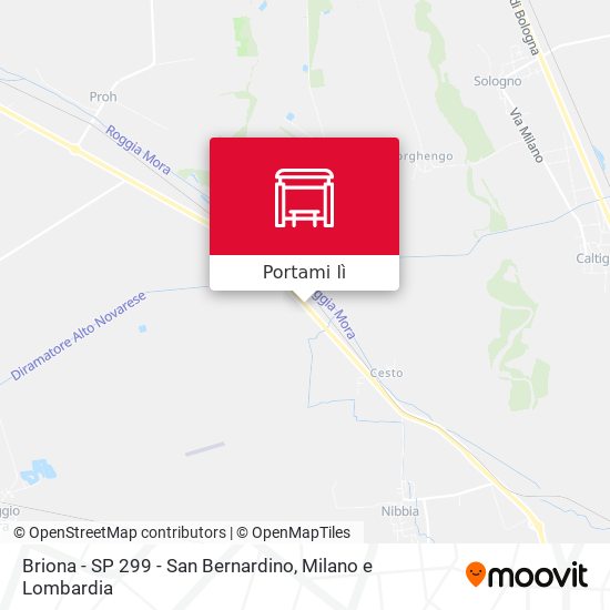 Mappa Briona - SP 299 - San Bernardino