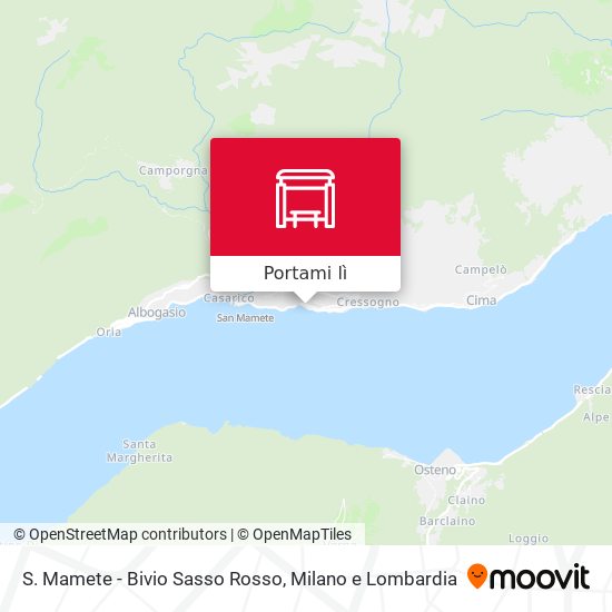 Mappa S. Mamete - Bivio Sasso Rosso