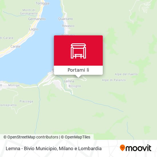 Mappa Lemna - Bivio Municipio