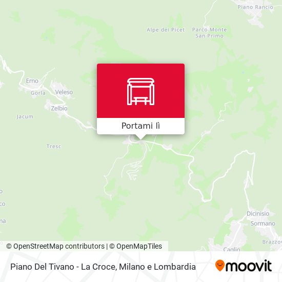 Mappa Piano Del Tivano - La Croce