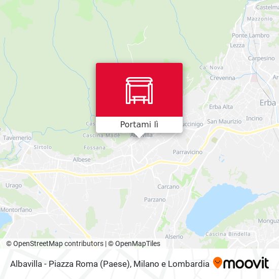 Mappa Albavilla - Piazza Roma (Paese)