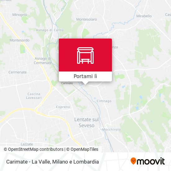 Mappa Carimate - La Valle