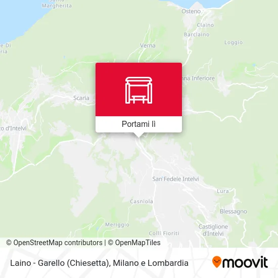 Mappa Laino - Garello (Chiesetta)