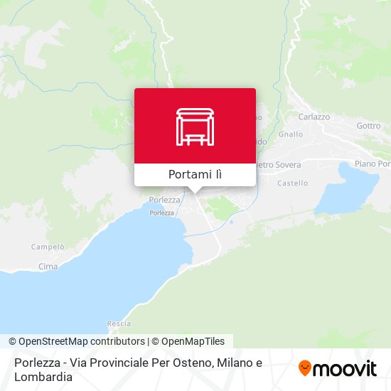 Mappa Porlezza - Via Provinciale Per Osteno