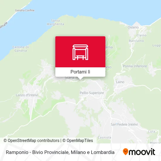 Mappa Ramponio - Bivio Provinciale